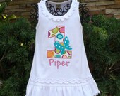 Personalized Birthday Butterfly Dress - Custom Made Sizes 6 mos-Girls 6X
