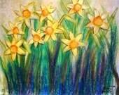Daffodils 16x20 original acrylic painting on canvas