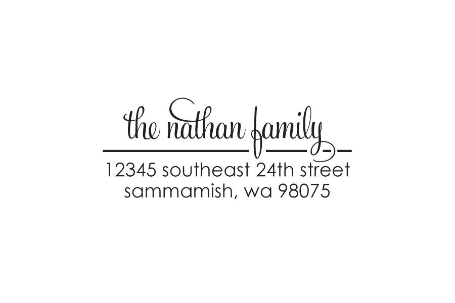 Simply Script Personalized Address Stamp