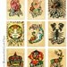 Old School Tattoo Art Prints Mexican Loteria 5 x 7 SET of 9 Designs