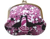 Coin purse in purple goose bubbles