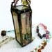 Reliquary Garden Shrine Necklace, Rosary Shadowbox, Vintage Bead Chain, Original Collage Art Necklace -- The Butterfly Garden