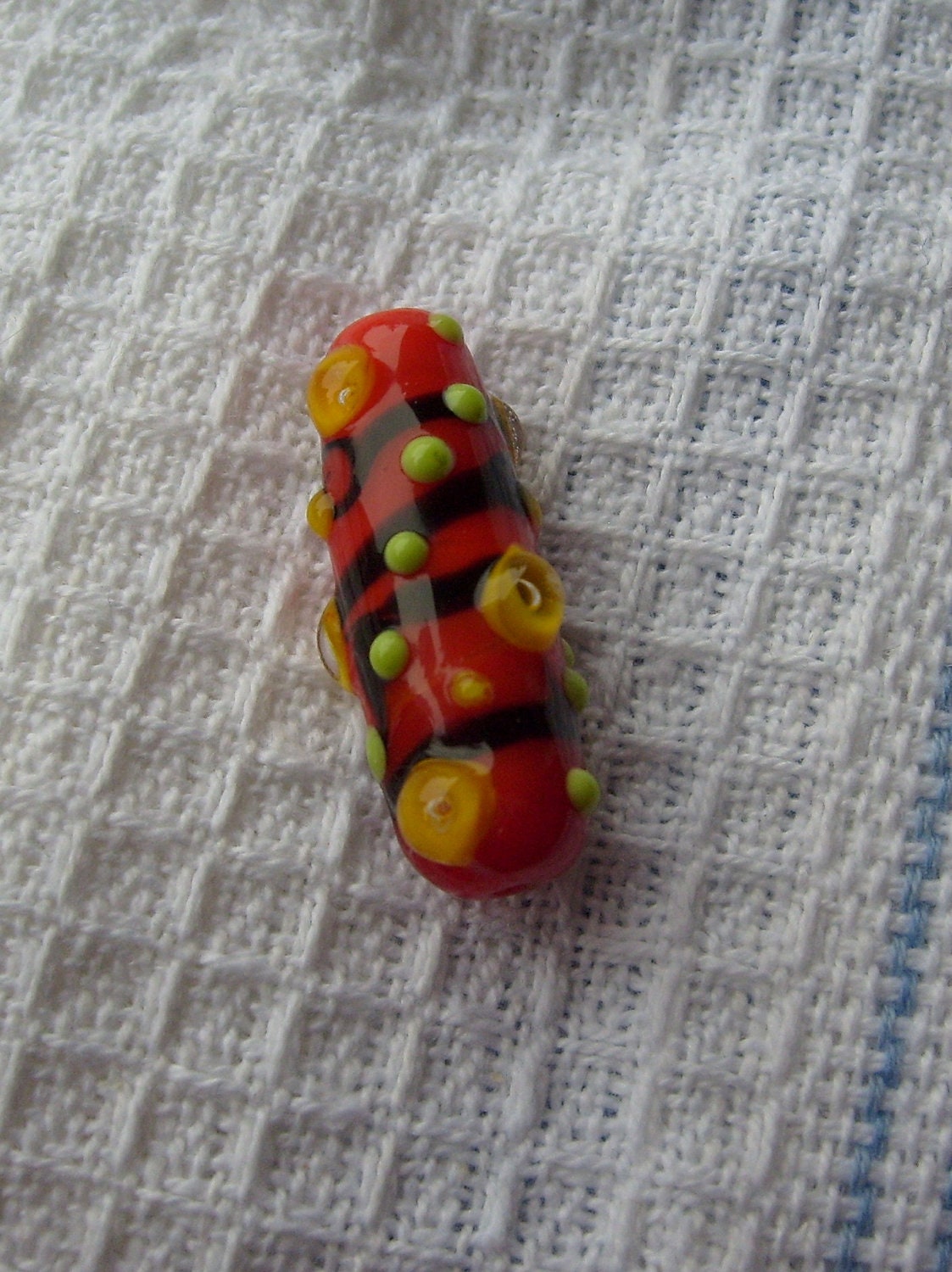 SALE    Handmade Focal Bead, October Swirl