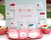 COMPLETE SPRINKLED with LOVE printable ensemble for a birthday party, baby shower or baby 'sprinkle'