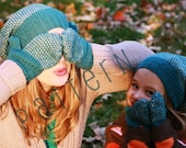 Wicker Park Slouch Hat & Mittens Set (pdf knitting pattern)