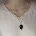 Moldavite necklace pendant - Sterling Silver wire wrap - argentium - single stone - crystal gem mineral wire wrapped - mandalarain