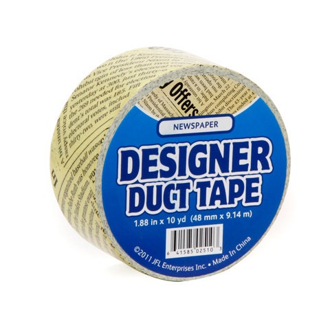 Duct Tape  Antique Newspaper   10 yards