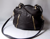Ready to ship - Larch leather bag in black