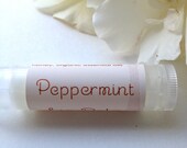 Lip Balm Tube - Peppermint, Beeswax, Natural
