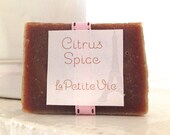 Guest Soap Citrus Spice, Travel Soap, Sample Size, Organic, Handmade