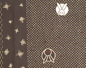 Rabbits Design Japanese Remnant Fabric Destash