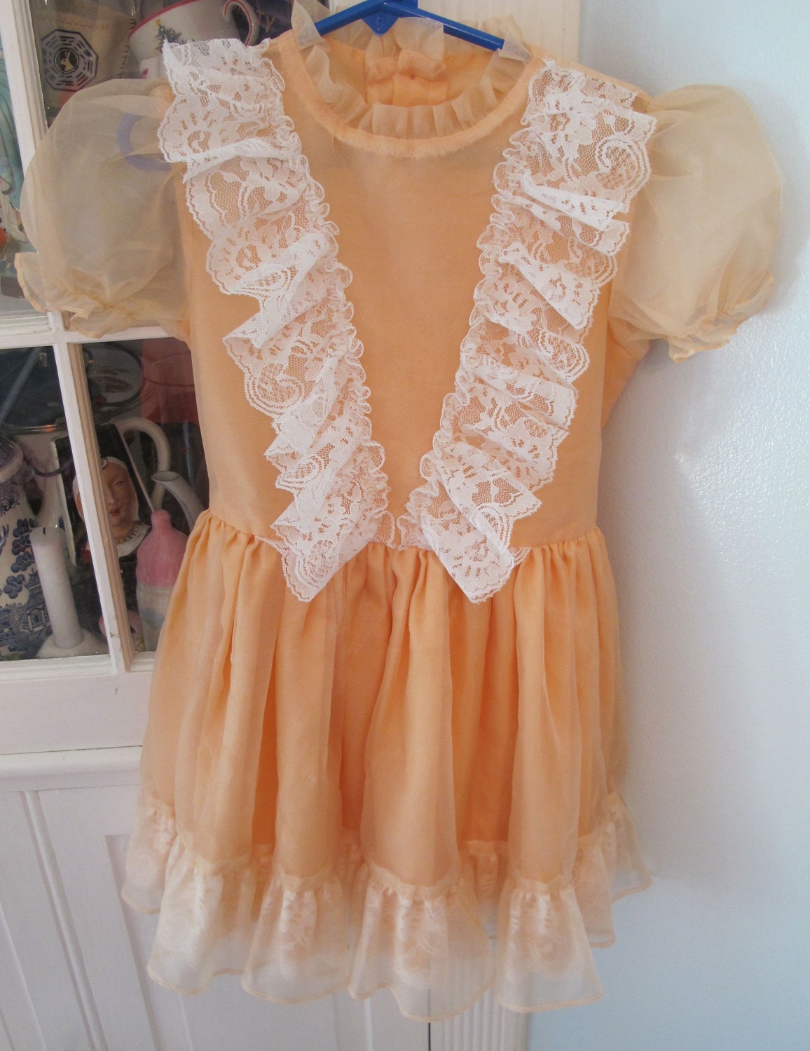 Peach Party Dress 4T-5T