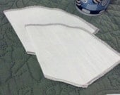 Set of two size no. 2 reusable cotton cone shaped coffee filters, 1-6 cup size cloth coffee filters, pour over coffee