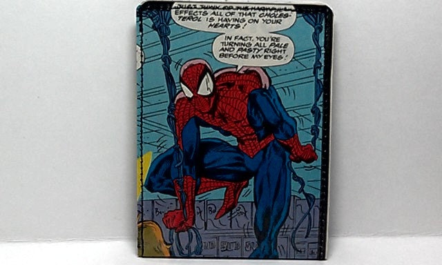 Sewn Duct Tape Comic Book Wallet - Vintage Spiderman Design 19
