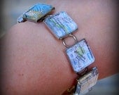 Map Charm Bracelet  - You Pick Locations