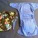 Large Fitted Cloth Diaper - Cancer Hope Side Snapping Large 14 - 40lbs 3 4 5 6 nappy Christine with 4