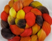 Merino Hand Painted Wool Roving-Autumn Leaves