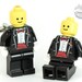 Wedding Smiley Cufflinks :) made with LEGO bricks