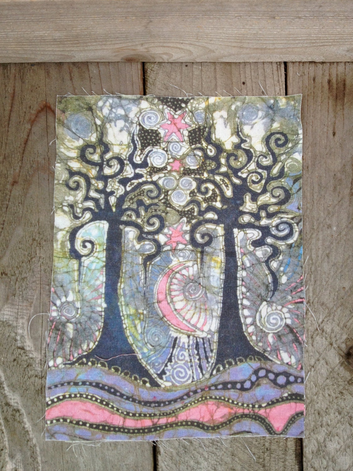 Urban Affair Batik Fabric Print Patch