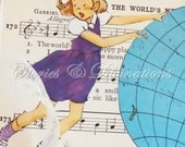 Moving the World - World Map Collage Card - Graduation - Promotion  - World Travel