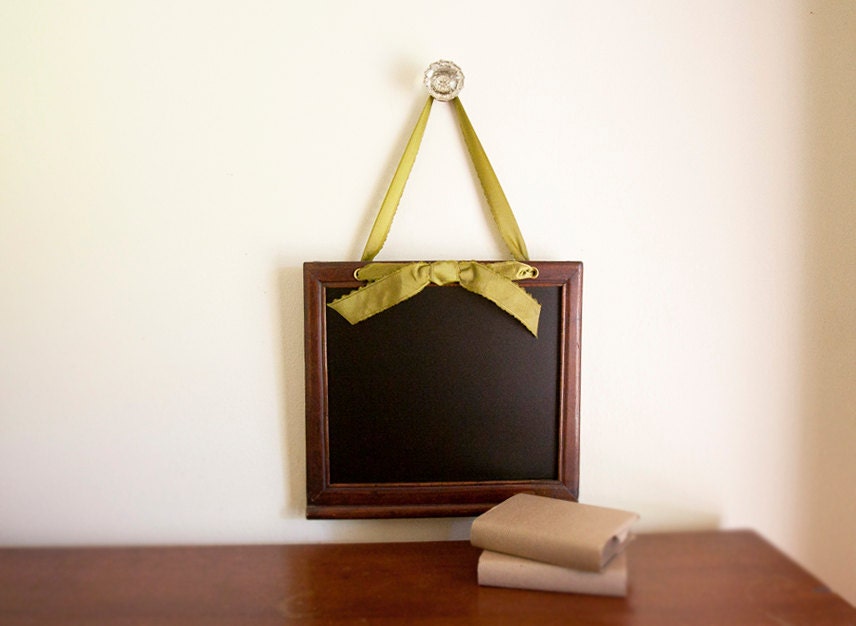 Antique Framed Chalkboard, Wood Framed Chalkboard, Blackboard, Message Board, Recycled