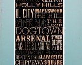 Saint Louis typography giclee signed archival print 10 x 20 by stephen fowler