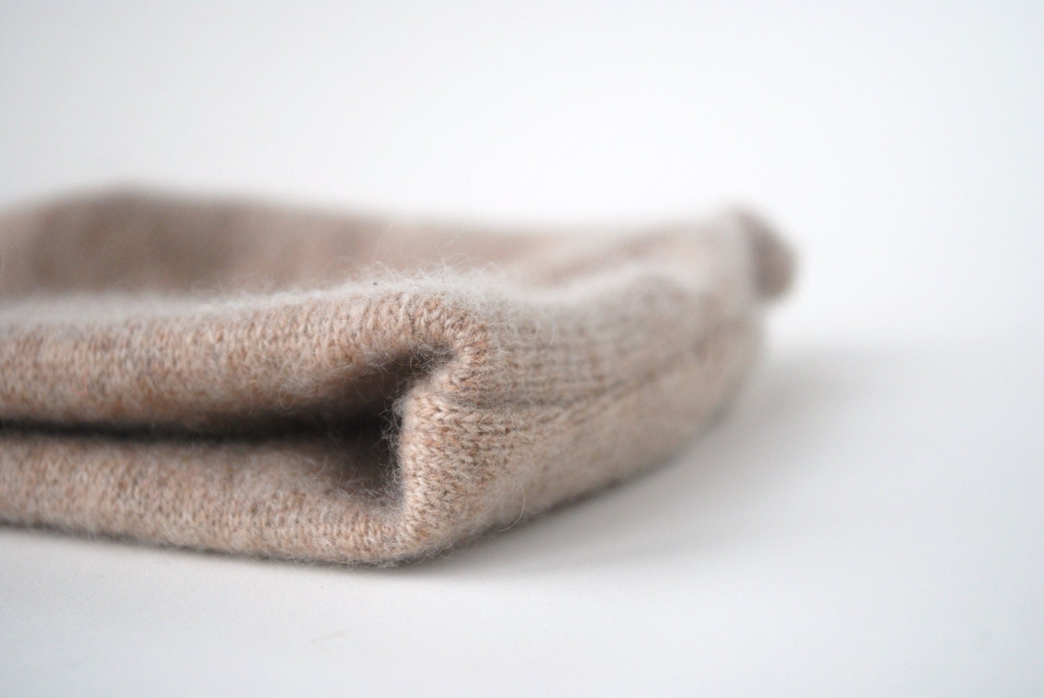 Heathered Oatmeal Cashmere Hat for 9 to 18 Months