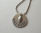 Handstamped Roll Tide Necklace