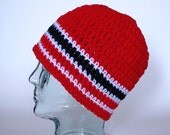 Atlanta Falcons Team Colors Striped Beanie for Men Women Teens