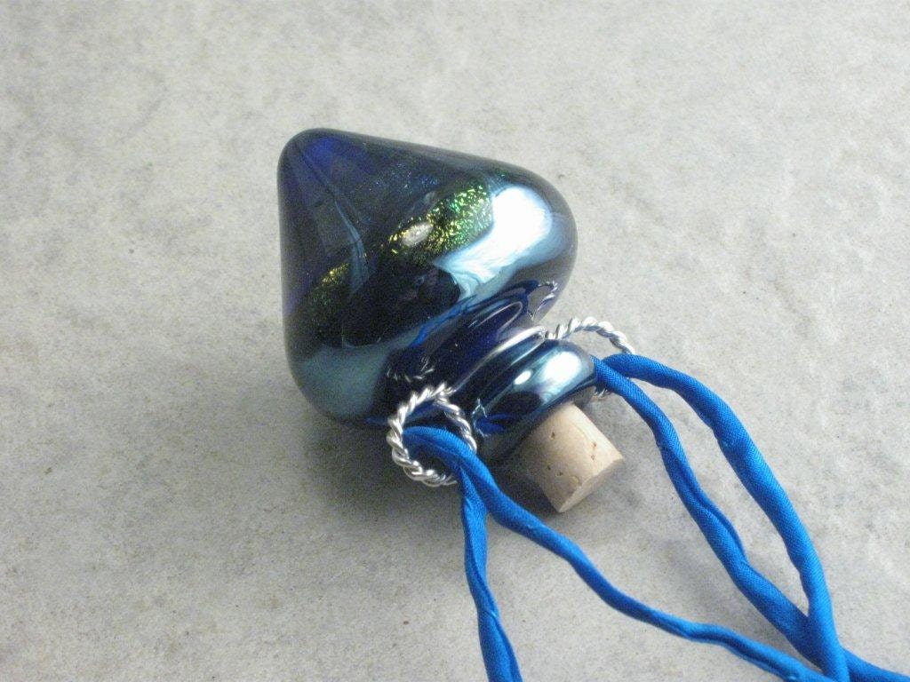 Galaxy --- Lampwork Poison Bottle Necklace