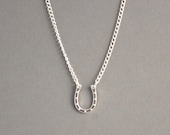 Tiny Silver Horseshoe Necklace Buy 3 Get 1 Free