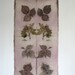 Naturally dyed silk fabric hand dyed and printed patchwork quilt fibre art wall piece