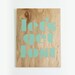 let's get lost poster - hand painted on maple ply - wall decoration for vintage or modern decor