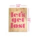 let's get lost poster - hand painted on maple ply - wall decoration for vintage or modern decor