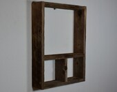 Reclaimed barnwood wall shelf 14 x 19 beautiful rustic display