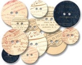 Jenni Bowlin Chipboard Buttons PHOTOGRAPHERS MARK Embellishment