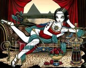 Mayet Egyptian Maat Goddess Canvas ACEO