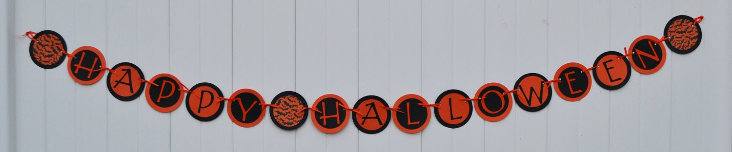 CUSTOM, Halloween banner, Bats