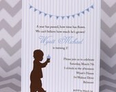 1st Birthday Invitation Cupcake Baby Boy