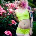 Echinacea Lingerie Set of Soft Cup Bandeau Bustier Camisole and Lace Tap Panties French Knickers in Chartreuse or Jet Black Made to Order