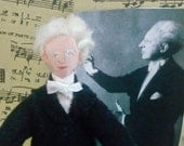 Leopold Stokowski Conductor Art Miniature Doll Collectible