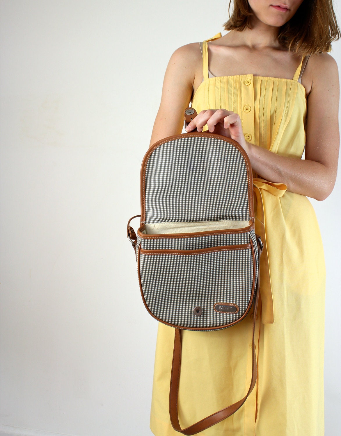 Esprit Purse - Checkered Shoulder Bag