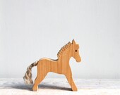 Vintage Handmade Horse Toy / Modern Folk, Wood, Waldorf, Dala Horse