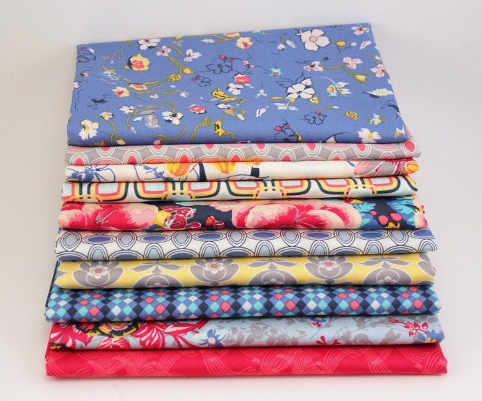 Floressence fat quarter bundle--10 pieces---2-1/2 yards total--Art Gallery Fabrics