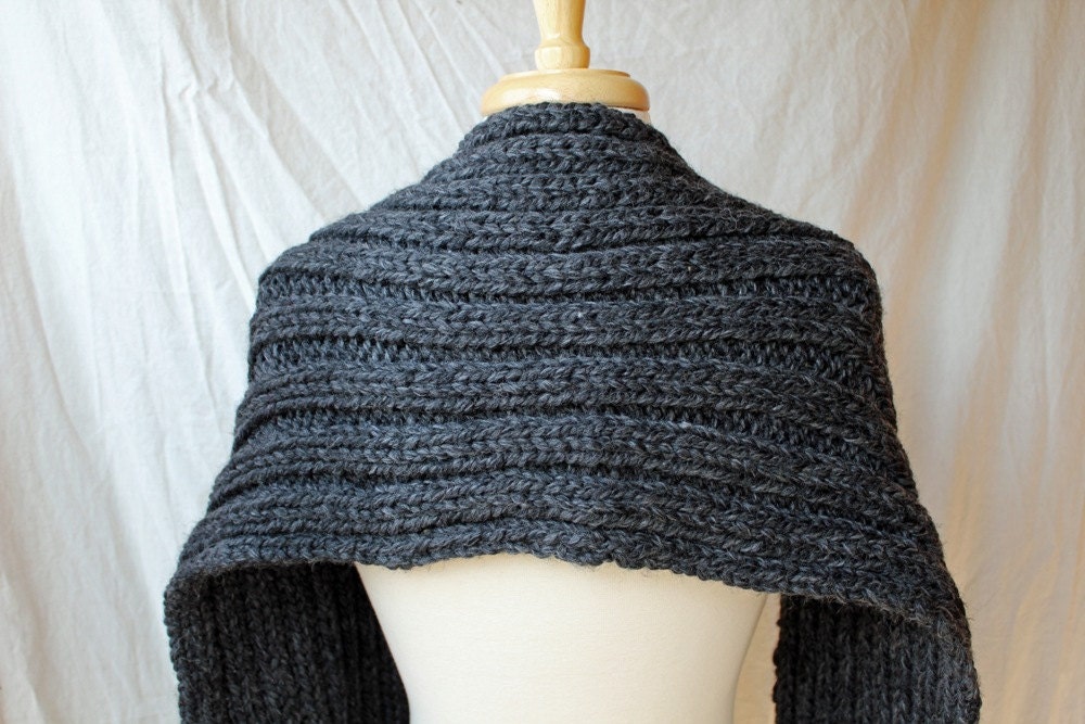 The Colossal Scarf in Charcoal