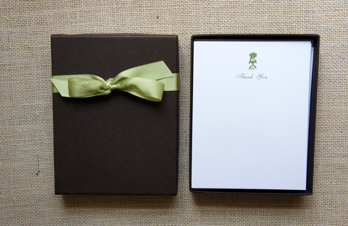 SALE Mint and Chocolate Thank You Gift Box