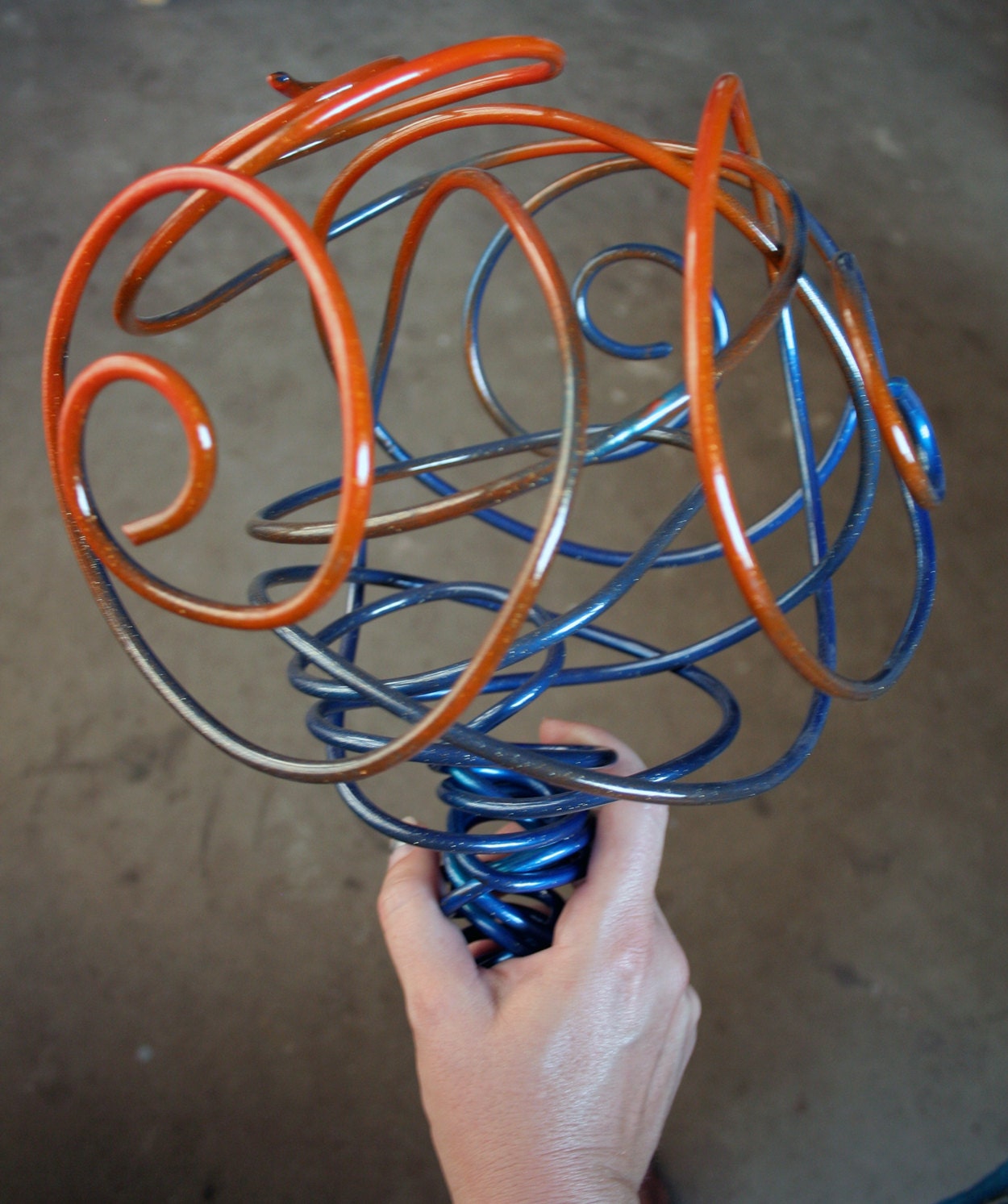 Alternative Wedding Bouquet-Orange & Blue for the BSU fan On Sale Now