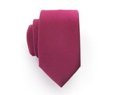 Skinny Tie -  Spiced Wine Skinny Necktie