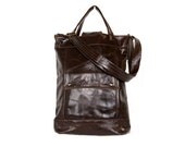 Briefcase in Dark Espresso Brown Leather  - Ready to Ship
