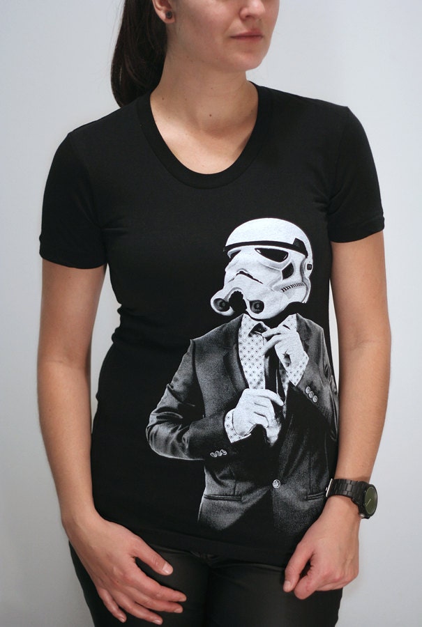 Storm trooper Smarttrooper - American Apparel Womens t shirt ( Star Wars / Stormtrooper womens t shirt )
